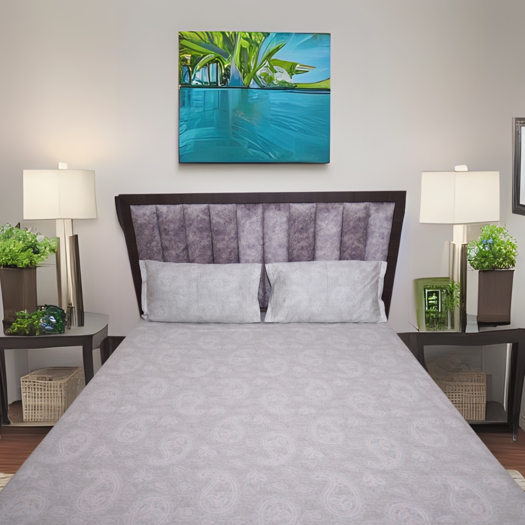 Queen Size Cotton Bedsheets | 100% High Quality Bedsheet| 90 by 108 Inches |Tranquilt