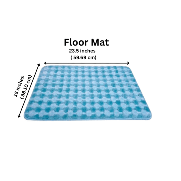 Blue Floor Mats For Room| Soft Floor Mats |Anti-Skid |Tranquilt - Image 5