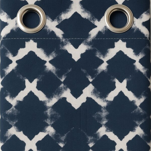 Contemporary Printed Moroccan Curtains | Door curtains 7 feet and window curtains set of 2 - Image 4
