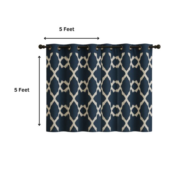 Contemporary Printed Moroccan Curtains | Door curtains 7 feet and window curtains set of 2 - Image 2