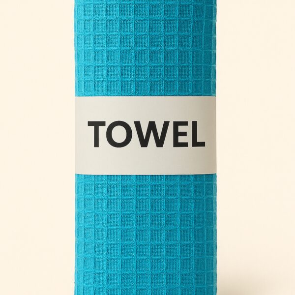 Blue Bamboo Towel |3X Faster Absorption & Quick-Drying |High-Quality Bamboo Fiber |Tranquilt - Image 4