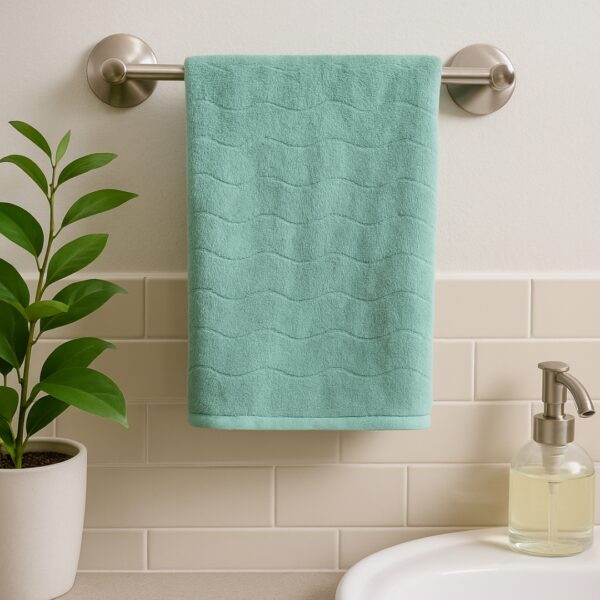Green Soft Towels| Fancy Microfiber Towels | Fade-Resistant & Long-Lasting | Tranquilt