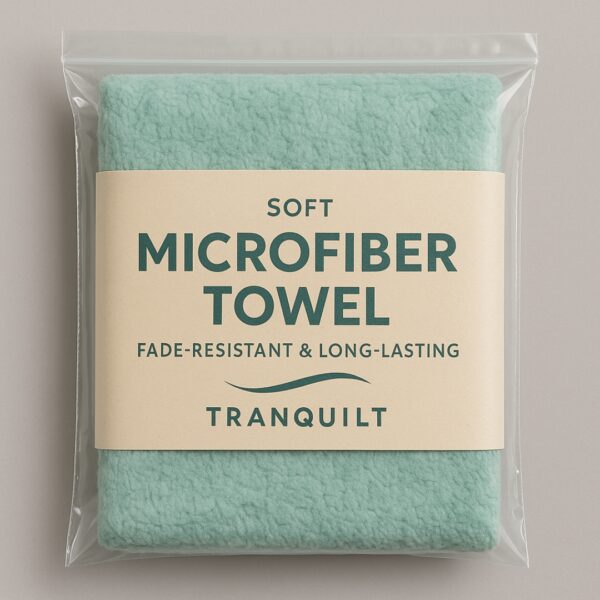Green Soft Towels| Fancy Microfiber Towels | Fade-Resistant & Long-Lasting | Tranquilt - Image 3