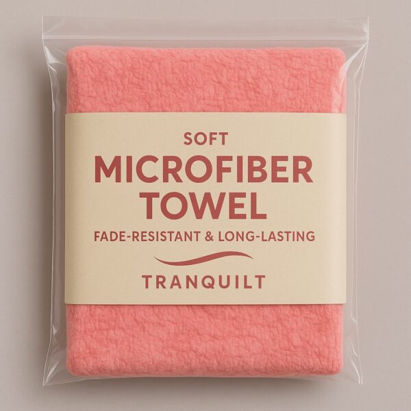 Peach Soft Towels| Fancy Microfiber Towels | Fade-Resistant & Long-Lasting | Tranquilt - Image 4