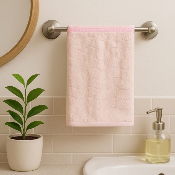 Peach Soft Towels| Fancy Microfiber Towels | Fade-Resistant & Long-Lasting | Tranquilt