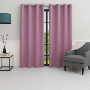 Purple Berry Tranquilt Abstract textured curtains | Door curtains 7 feet and window curtains set of 2 | Tranquilt