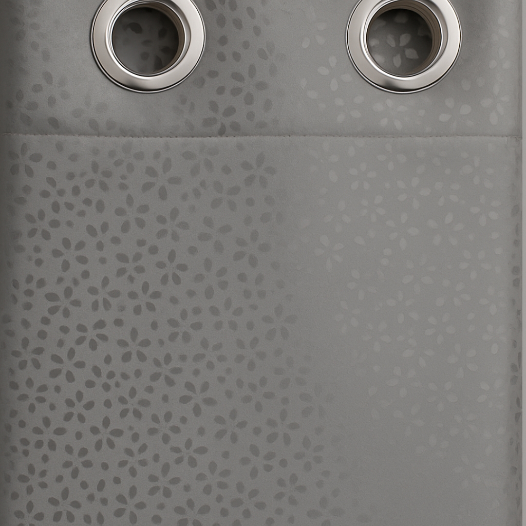 Grey Tranquilt abstract blackout curtains | Door curtains 7 feet and window curtains set of 2 | Tranquilt - Image 4