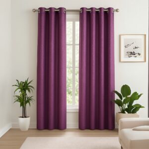 Purple Tranquilt abstract blackout curtains | Door curtains 7 feet and window curtains set of 2 | Tranquilt