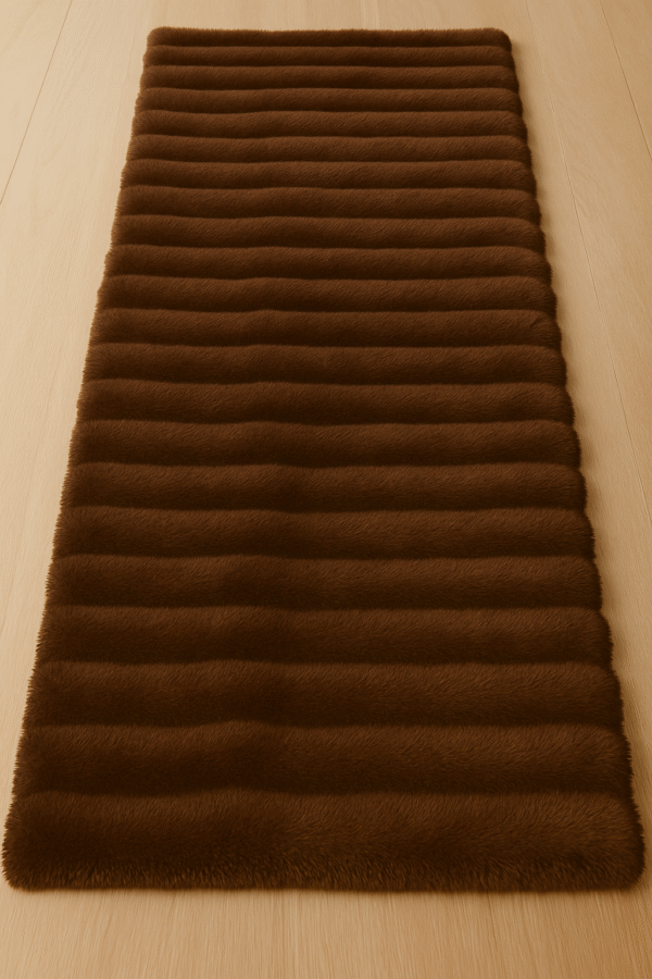 Light Brown Bed Runners | Soft & Anti Slip Runners| Tranquilt - Image 2
