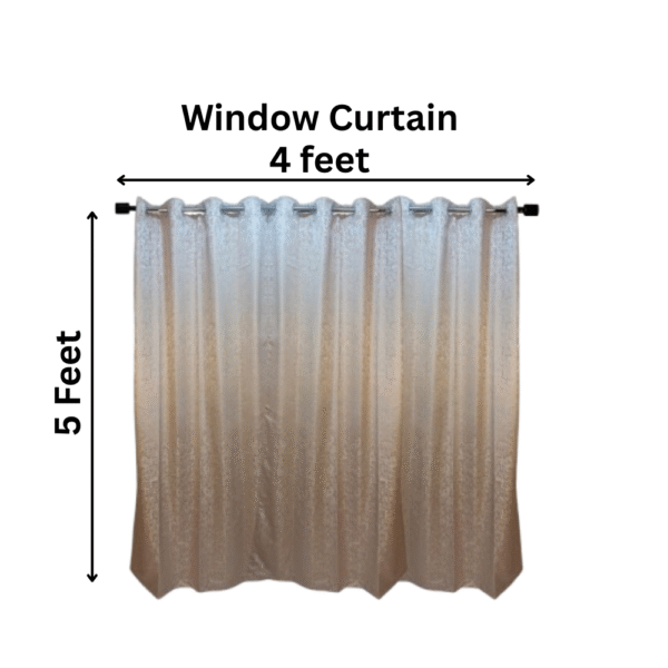 Cream Tranquilt Abstract textured curtains | Door curtains 7 feet and window curtains set of 2 | Tranquilt - Image 3