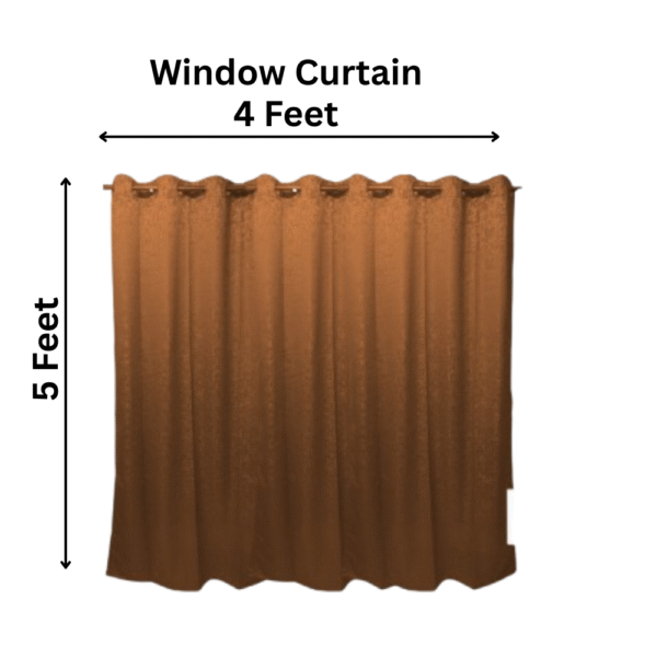 Dark Brown Tranquilt Abstract textured curtains | Door curtains 7 feet and window curtains set of 2 | Tranquilt - Image 3